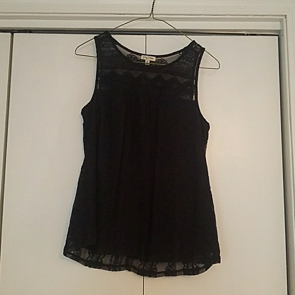 Black lace top